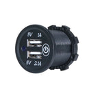 5V 2.1A 12-24V Dual Usb Car Charger Universal Power Adapter Socket With Pre