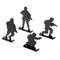 4pcs Mini Objective Silhouette Soldiers Metal Shot Gym Work Sport