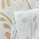 Floral Textured Grommet Sheer Curtain Window Voile Panel 39inchx98inch White