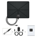 Flat Indoor Digital TV Antenna 50 Mile Range Signal Booster Amplifier H NDN