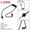 Monaural Headphone Air Tube Anti-radiation Earphone Stereo Headset Black #JT1