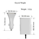 Dual USB Cigarette Socket Lighter Car Charger with 2 Ports USB Adapter White