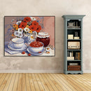 Vase Flower DIY Painting By Numbers Kit Canvas Oil Wall Art Home Decor Gift