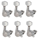 6R Chrome Locked String Tuning Pegs Key Tuners Machine Heads for Acoustic E
