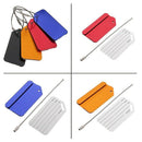 7pcs Metal Luggage Tag Suitcase Bag Travel Labels Accessories R9H6
