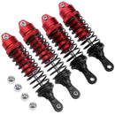 4PCS Aluminum Front & Rear Shock Absorber Assembled Red for 1/10 Traxxas Sl
