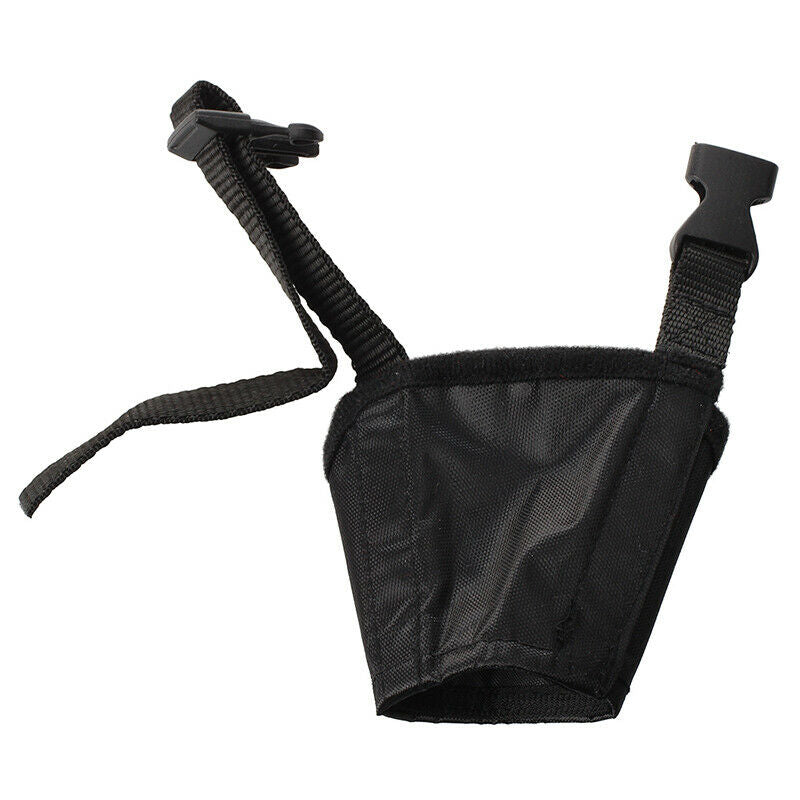 Adjustable Nylon Pet Dog Mouth Muzzle Grooming Chawing Bark Bite Stop BlackJ5Z5