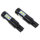 2Pcs 50W 6000K T10  LED HID White Backup Reverse Lights Bulb S o1J Gw