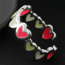 Luminous Ring Love Heart Ring Glow In The Dark Adjustable Ring Open Finger Ri ME