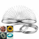100 Loops Steel Memory Wire Jewelry Cuff Bangle Bracelet 0.6x60mm