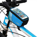 Bicycle Cycling Bike Frame Front Tube Waterproof Mobile Phone Blue5.0inch