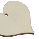 50pcs wooden heart patch Crafts Scrapbooking Supplies Handmade Graffiti ButtonsR