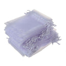 100 Organza Wedding Favour Bags Jewellery Pouches 9cm x 12cm White