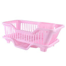 Environmental Plastic Kitchen Sink Dish Drainer Set Rack Washing Holder Bas