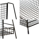 Home Double Layers Rack Metal Kitchen Bedroom Desk Organizer Seasoning Jar