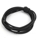 5X(One pair of elastic shoelace lock lock shoelace 120 cm black N9H1)