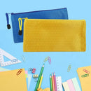 24Pcs Zipper Waterproof File Bag Pencil Pouch Pen Case, for Office Supplies