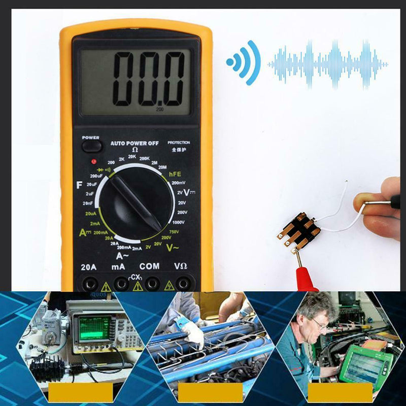 Digital Multimeter Electric Ammeter Voltmeter Resistance Capacitance Tester