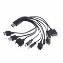 2 x Fast USB Charging Cable Universal 10 in 1 Multi Function Phone Cord Charger