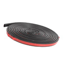 5m B Shape Car Door Seal Strip Weatherstrip Noise Insulation Rubber Sealing Tool