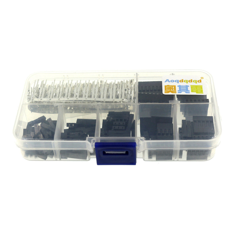 310Pcs 2.54mm Pitch Connector Adaptor Assortment Kit (1 2 3 4 5 6 8 Pins)