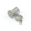 Stainless Travel Telescopic Collapsible Shot Glass Emergency Pocket Folding Cups
