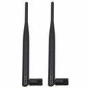 2 x 6dBi 2.4GHz 5GHz Dual Band WiFi RP-SMA Antenna + 2 x 35cm U.fl / IPEX