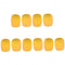10pcs/Pack Mini Size Headset Microphone Protective Sponges Cover Yellow