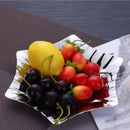 Stainless Steel Fruit Serving Dish Plate Tray BBQ Fruit Salad Cake Hexagon