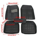 5Pcs/set universal grey car floor mats auto floor liner leather carpet mat B Ew
