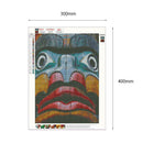 5D DIY Full Drill Diamond Painting Horrified Portrait Cross Stitch Craft