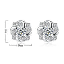 Women Girl Fashion Romantic Rhinestone Ear Stud Earrings Jewelry Decor Gift
