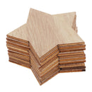 50pcs Wooden Wood Pentagram Christmas Tree Embellishment Ornament Unpainted