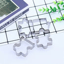 4pcs/set Cookie Puzzle Shape Stainless Steel Biscuit Mold Dessert Make ToolB Hn