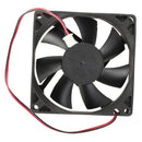 5X(80mm x 25mm Brushless DC 24V PC Case Cooler Fan Black O6R6)