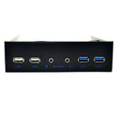 5.25 Inch Desktop Pc Case Internal Front Panel Usb Hub 2 Ports Usb 3.0 And