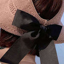 Fashion Summer Round Bow-knot Foldable Sunscreen Ultraviolet Beach Hat