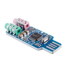 Free driver USB Sound Card CM108 USB Sound Card Chip Blue