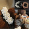 3Pcs Elegant Women Pearls Beads Hair Band Rope Scrunchie Ponytail Jewelry Holder