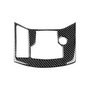 1X(Carbon Fiber Gear Box Electronic Handbrake Panel Cover Interior Accessor