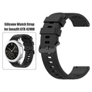 20mm Silicone Wrist Strap for Amazfit GTR 42mm/GTS/BIP/BIP Lite (Black) A