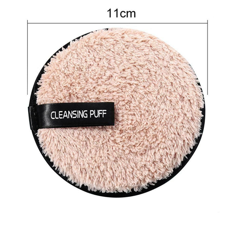 Soft Makeup Remover Puff Sponge Face Cleansing Powder Puff Pads (Coffee) A