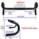 Road Bike Bicycle Bent Rest Handlebar 25.4x420Mm Road Bike Handlebar Y6A5