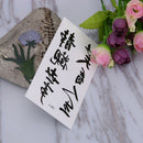10pcs Chinese Words Temporary Tattoo Stickers Waterproof Body Art A