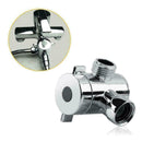 3-Way Bathroom Chrome Diverter T-adapter Valve For Shower Arm Mounted O3L4 P3U6