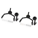 2 Pcs Universal Split Style Guitars Wall Hanger Hook Slatwall Stand with Sponge