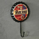 New Retro Creative Beer Cover Hook "Motor Oil Racing" Character Personality