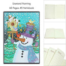 DIY Christmas Snowman Special Shaped Diamond Painting 60 Page A5 Diary Book