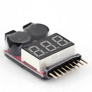 1S-8S Buzzer RC Lipo Battery Low Voltage Tester LED Alarm Indicator Checker F8X4