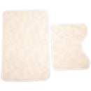 Soft 2pcs Floor Rug Carpet Bath Pedestal Mat Bathroom Shower Toilet Non slip P~ï¼ˆ